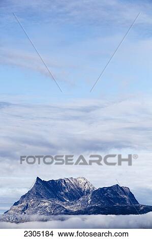Picture - Denmark, Greenland, Views up fjord; Nuuk. Fotosearch