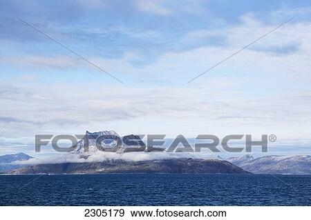 Denmark, Greenland, Views up fjord; Nuuk View Large Photo Image Stock Photo - Denmark, Greenland, Views up fjord; Nuuk. Fotosearch