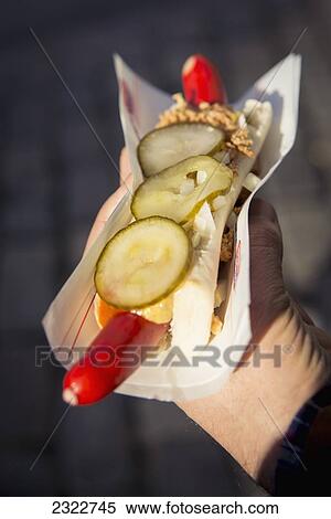 Denmark, Traditional red sausage known as polser; Copenhagen View Large Photo Image Stock Photography - Denmark, Traditional red sausage known as polser; Copenhagen. Fotosearch