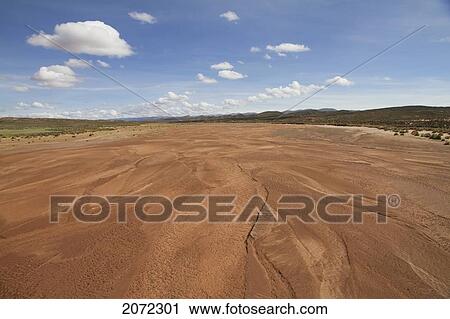 Stock Image - Desaguadero River Near Corque, Oruro, Bolivia. Fotosearch