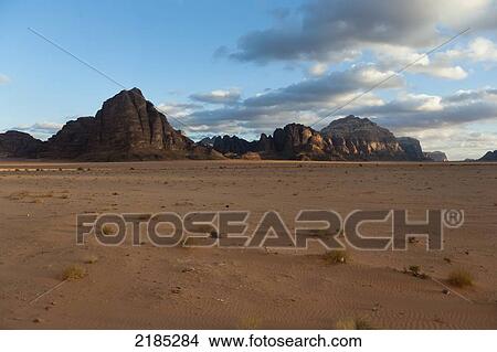 Desert In Wadi Rum, Jordan, Middle East View Large Photo Image Picture - Desert In Wadi Rum, Jordan, Middle East. Fotosearch