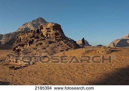 Picture - Desert In Wadi Rum, Jordan, Middle East. Fotosearch