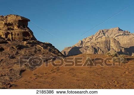Desert In Wadi Rum, Jordan, Middle East View Large Photo Image Stock Photograph - Desert In Wadi Rum, Jordan, Middle East. Fotosearch