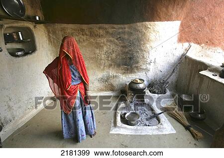 Desert Village Near Jodhpur Rajasthan India View Large Photo Image Stock Photo - Desert Village Near Jodhpur Rajasthan India. Fotosearch