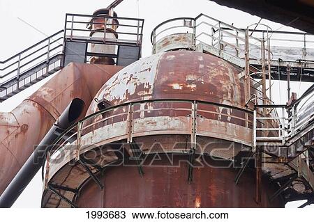 Detail of a blast furnace at Volklinger Hutte (Volklingen Ironworks), Volklingen, Germany View Large Photo Image Stock Image - Detail of a blast furnace at Volklinger Hutte (Volklingen Ironworks), Volklingen, Germany. Fotosearch
