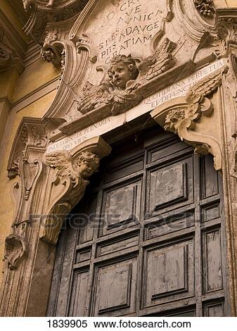 Detail Of Apartment House Entrance In Renaissance Style; Rome, Italy View Large Photo Image Stock Photography - Detail Of Apartment House Entrance In Renaissance Style; Rome, Italy. Fotosearch