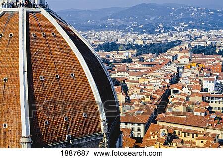 Stock Photo - Detail Of Brunelleschi's Dome. Fotosearch