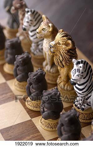 Stock Photo - Detail Of Chess Pieces. Fotosearch