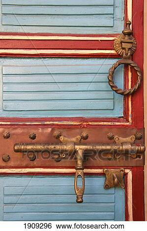 Stock Photograph - Detail Of Door, Marrakesh, Morocco. Fotosearch