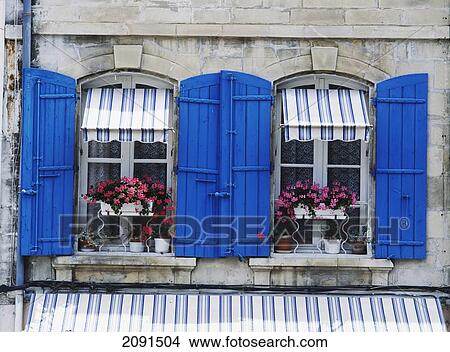 Detail Of Flowerboxes In Window Of House In Arles, Provence, France. View Large Photo Image Picture - Detail Of Flowerboxes In Window Of House In Arles, Provence, France.. Fotosearch