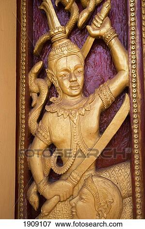 Detail Of Freize At Wat That Luang Tai, Vientiane, Laos View Large Photo Image Stock Photo - Detail Of Freize At Wat That Luang Tai, Vientiane, Laos. Fotosearch