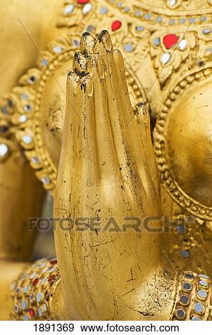 Stock Photo - Detail Of Hands Of Statue At Wat Phra Kaew Temple. Fotosearch