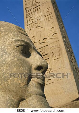 Detail Of Head Of Pharaoh In Front Of Obelisk View Large Photo Image Stock Image - Detail Of Head Of Pharaoh In Front Of Obelisk. Fotosearch