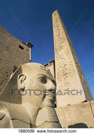 Detail Of Head Of Pharaoh In Front Of Obelisk View Large Photo Image Stock Photo - Detail Of Head Of Pharaoh In Front Of Obelisk. Fotosearch
