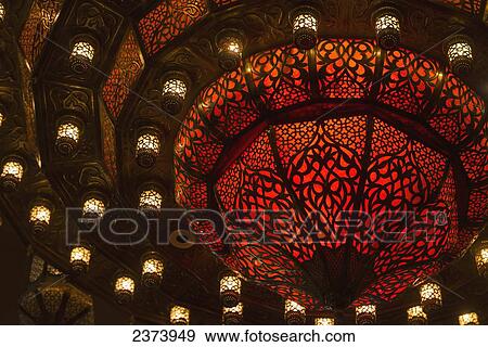 Detail of large light fixture in shopping mall; Dubai, United Arab Emirates View Large Photo Image Stock Photo - Detail of large light fixture in shopping mall; Dubai, United Arab Emirates. Fotosearch