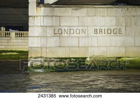 Stock Photography - Detail of London Bridge; London, England. Fotosearch