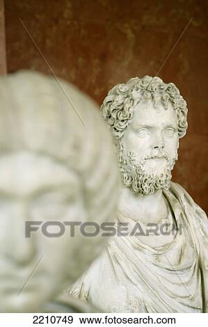 Stock Photo - Detail Of Marble Statues In The Louvre Museum, Paris. France.. Fotosearch