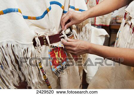 Detail of Native American traditional clothing; Rossburn, Manitoba, Canada View Large Photo Image Stock Image - Detail of Native American traditional clothing; Rossburn, Manitoba, Canada. Fotosearch