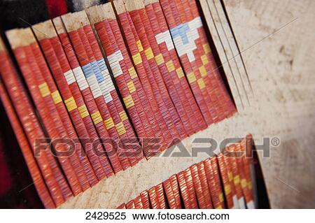 Stock Photography - Detail of Native American weaving; Rossburn, Manitoba, Canada. Fotosearch