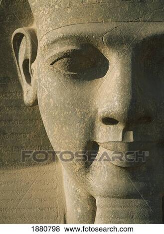 Detail Of Pharaoh Head View Large Photo Image Stock Photo - Detail Of Pharaoh Head. Fotosearch