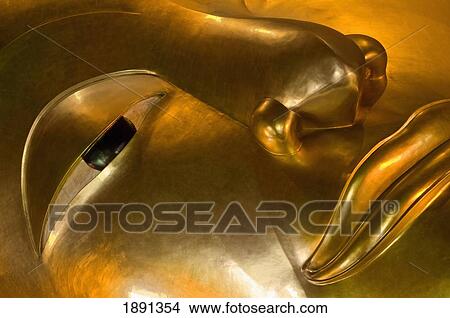Detail Of Reclining Buddha Statue View Large Photo Image Picture - Detail Of Reclining Buddha Statue. Fotosearch