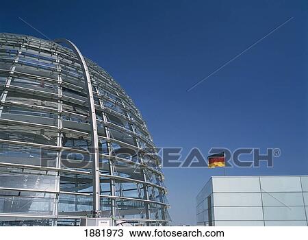 Stock Image - Detail Of Reichstag. Fotosearch