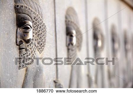 Detail Of Relief On Apadana Staircase View Large Photo Image Stock Image - Detail Of Relief On Apadana Staircase. Fotosearch