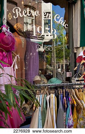 Detail of retro clothing shop; Amsterdam, Holland View Large Photo Image Stock Photo - Detail of retro clothing shop; Amsterdam, Holland. Fotosearch