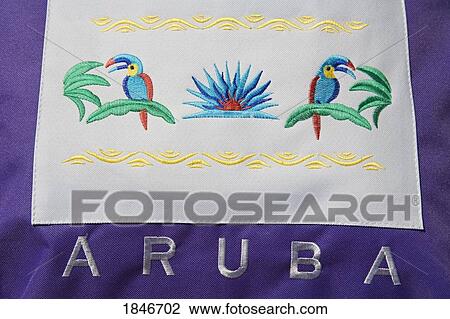 Stock Image - Detail Of Shopping Bag; Oranjestad, Island Of Aruba, Aruba. Fotosearch