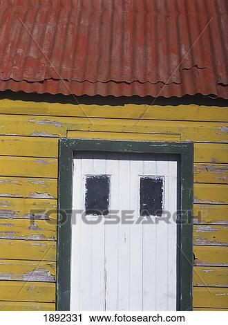 Stock Image - Detail Of Small Wooden House. Fotosearch