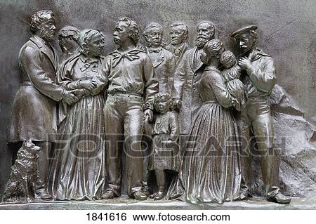 Stock Photograph - Detail Of Soldier's And Sailor's Monument In Boston Common; Boston, Massachusetts, Usa. Fotosearch