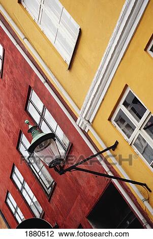 Detail Of Street Lamp And Colorful Buildings, Copenhagen View Large Photo Image Stock Image - Detail Of Street Lamp And Colorful Buildings, Copenhagen. Fotosearch