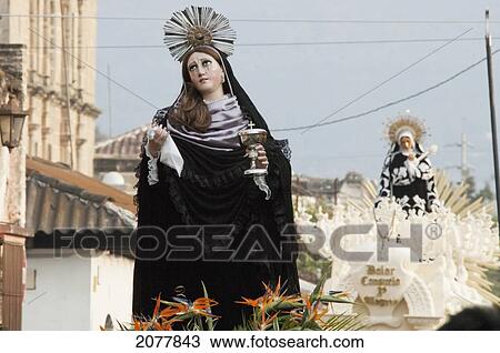 Detail Of The Anda (Float) Of The Sorrowful Virgin Mary During The Holy Burial Procession On Good Friday In Antigua Guatemala, Sacatep View Large Photo Image Stock Image - Detail Of The Anda (Float) Of The Sorrowful Virgin Mary During The Holy Burial Procession On Good Friday In Antigua Guatemala, Sacatep. Fotosearch