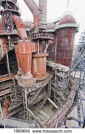 Detail of the blast furnaces at Volklinger Hutte (Volklingen Ironworks), Volklingen, Germany View Large Photo Image Stock Photography - Detail of the blast furnaces at Volklinger Hutte (Volklingen Ironworks), Volklingen, Germany. Fotosearch