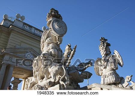 Stock Photography - Detail of the Gloriette at the top of the hill behind the Schonbrunn Palace, Vienna (Wien), Austria. Fotosearch