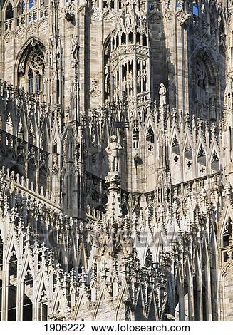 Detail Of The Roof Of The Duomo, Milan, Italy. View Large Photo Image Stock Image - Detail Of The Roof Of The Duomo, Milan, Italy.. Fotosearch
