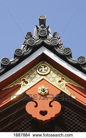Picture - Detail Of The Sensoji Temple. Fotosearch