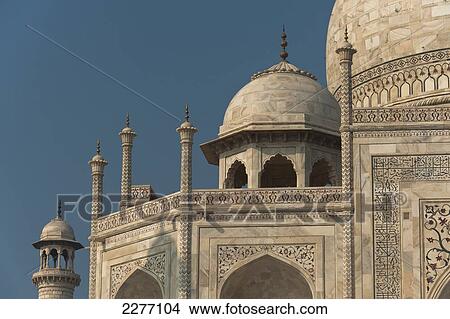 Detail of the Taj Mahal; Agra, India View Large Photo Image Picture - Detail of the Taj Mahal; Agra, India. Fotosearch