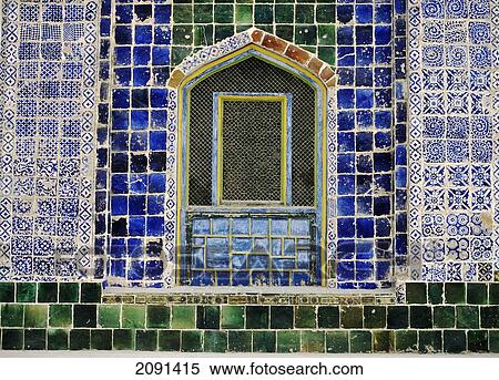 Stock Photography - Detail Of The Window Of The Fragrant Concubine Tomb, Kashgar, Xinjiang, China.. Fotosearch