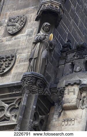 Stock Image - Detail of Town Gate, Stare Mesto District, Prague, Czech Republic, Europe. Fotosearch