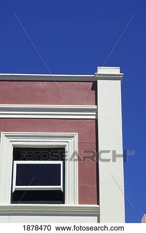 Detail Of Window And Top Of Building View Large Photo Image Stock Image - Detail Of Window And Top Of Building. Fotosearch