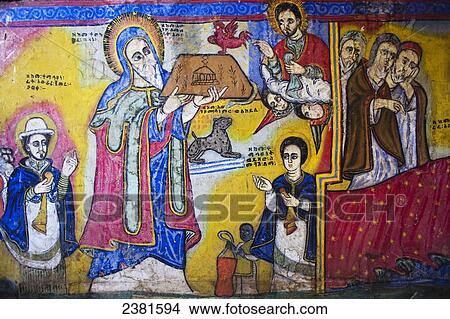 Picture - Details from monastery on island in Lake Tana, close to Bahir Dar; Ethiopia. Fotosearch