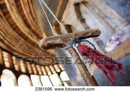 Stock Photograph - Details from monastery on island in Lake Tana, close to Bahir Dar; Ethiopia. Fotosearch