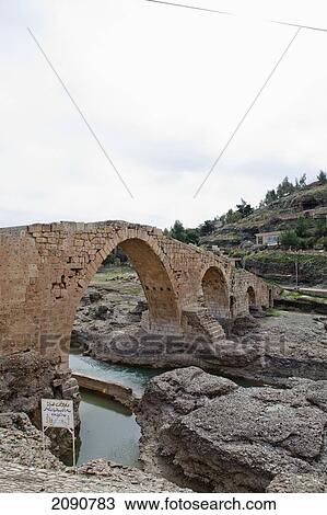 Stock Image - Details Of Dalal Bridge In Zakho, Iraqi Kurdistan, Iraq. Fotosearch