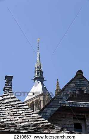 Details of Mont Saint Michel, Normandy, France View Large Photo Image Stock Photo - Details of Mont Saint Michel, Normandy, France. Fotosearch