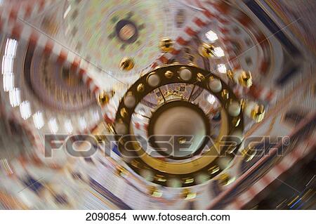 Picture - Details Of The Ceiling In The Jalil Khayat Mosque In Erbil, Iraqi Kurdistan, Iraq. Fotosearch