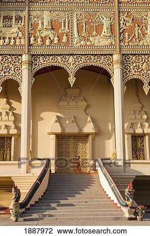 Stock Image - Details Of Wat That Luang Tai.. Fotosearch