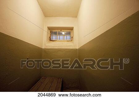 Stock Photo - Detention Cell In The Western Wing Of The Gate Building, Referred To As The Bunker, Buchenwald Concentration Camp, Germany. Fotosearch