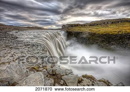 Dettifoss Waterfall, Iceland View Large Photo Image Stock Image - Dettifoss Waterfall, Iceland. Fotosearch