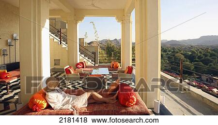 Stock Photo - Devi Garh Hotel Near UdaipurRajasthan India. Fotosearch